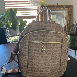 Juicy couture, brown backpack with tags